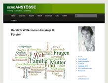 Tablet Screenshot of anja-foerster.com